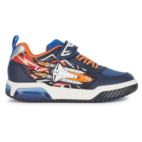Geox Herren J INEK Boy B Sneaker, Navy/ORANGE, 37 EU Geox Herren J INEK Boy B Sneaker, Navy/ORANGE, 37 EU von Geox