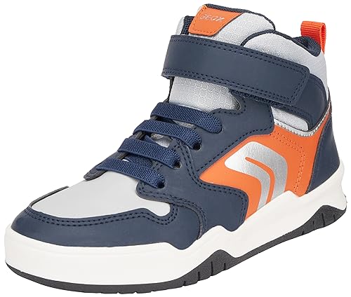 Geox Herren J Perth Boy G Sneaker, Navy/ORANGE, 37 EU von Geox