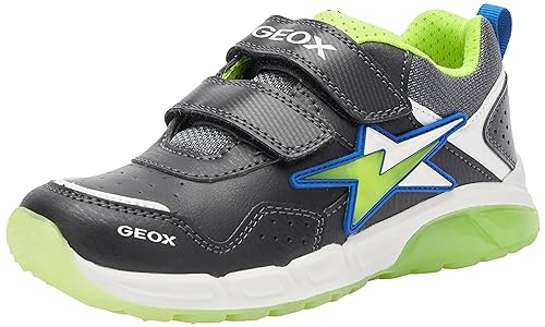 Geox Herren J SPAZIALE Boy Sneaker, Black/Lime, 37 EU von Geox