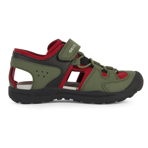 Geox Herren J VANIETT Boy A Sandal, Military/RED, 37 EU von Geox