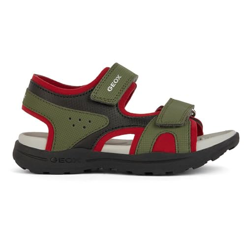 Geox Herren J VANIETT Boy C Sandal, Military/RED, 37 EU von Geox