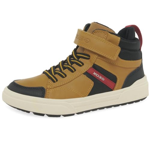 Geox Herren J WEEMBLE Boy A Sneaker, DK Yellow/Black, 37 EU von Geox