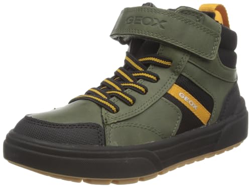 Geox Herren J WEEMBLE Boy A Sneaker, Military/Yellow, 37 EU von Geox