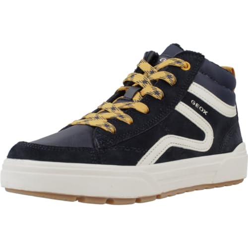 Geox Herren J WEEMBLE Boy A Sneaker, Navy/Yellow, 37 EU von Geox