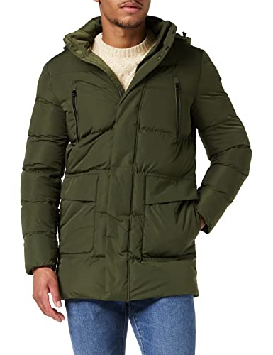 Geox Herren M HILSTONE M1428BT2666 Parka, Forest Night, 58 von Geox