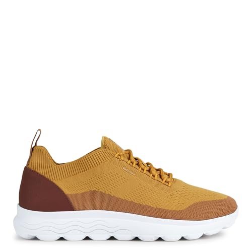 Geox Herren Spherica U Sneakers, Beige Ocher, 41 EU Schmal von Geox