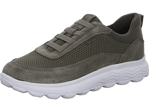 Geox Herren Spherica U Sneakers, Dove Grey, 43 EU Schmal von Geox