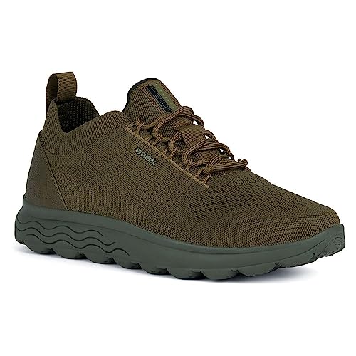 Geox Herren Spherica U Sneakers, Military, 43 EU Schmal von Geox