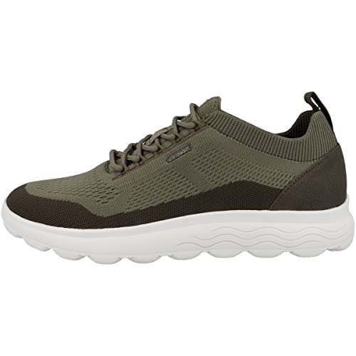 Geox Herren Spherica U Sneakers, Musk Militaire, 39 EU Schmal von Geox