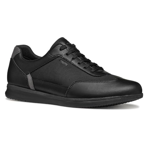 Geox Herren U Avery C Sneaker, Black, 43 EU von Geox
