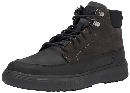 Geox Herren U CERVINO Ankle Boot, Black/Graphite, 43 EU von Geox