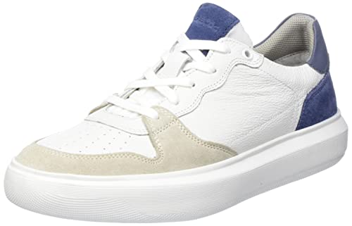 Geox U DEIVEN Sneaker, White/Jeans, 39 EU von Geox