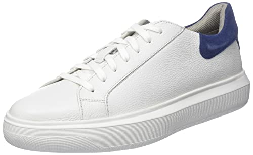 Geox U DEIVEN Sneaker, White/Jeans, 41 EU von Geox