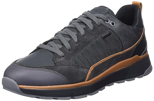 Geox Herren U DOLOMIA B ABX A Sneaker, Graphite/Ochre, 45 EU von Geox