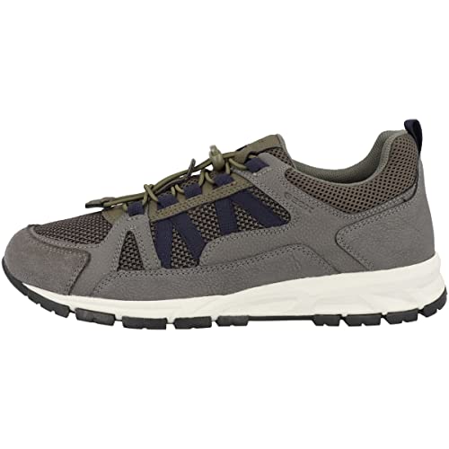 Geox U Delray Sneaker, Grey/LT Olive, 39 EU von Geox