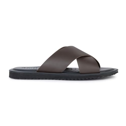 Geox Herren U ERICE B Slide Sandal, Coffee, 44 EU von Geox