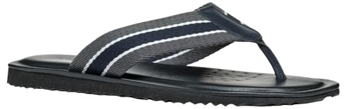 Geox Herren U ERICE B Slide Sandal, Navy/Dark Grey, 41 EU von Geox
