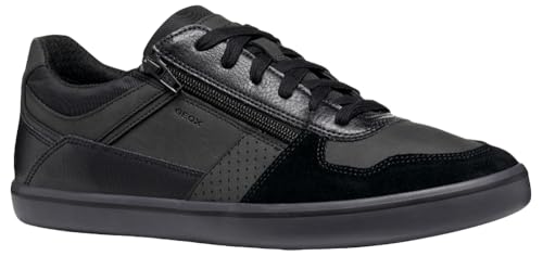 Geox Herren U Elver Sneaker, Black, 41 EU von Geox