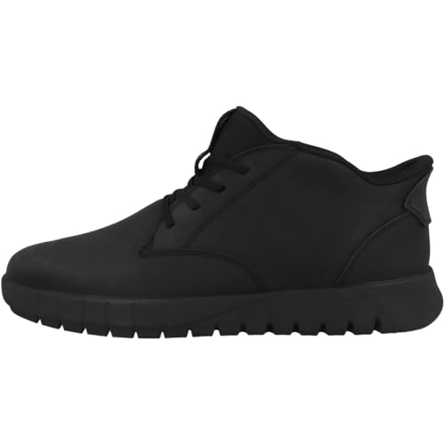 Geox Herren U FLEXTRIDE Plus B Chelsea Boot, Black, 45 EU von Geox