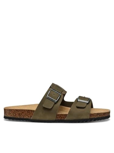 Geox Herren U Ghita B Slide Sandal, Military, 46 EU von Geox