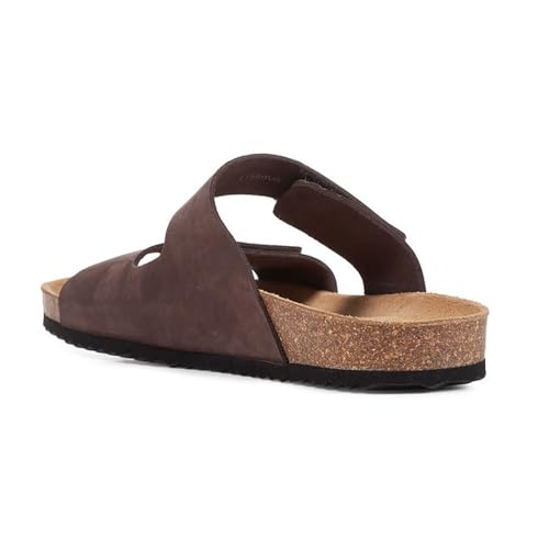 Geox Herren U Ghita Sandal, DK Coffee, 45 EU von Geox