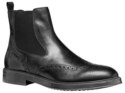 Geox Herren U HENREYS Ankle Boot, Black, 41.5 EU von Geox