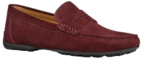 Geox Herren U KOSMOPOLIS + Grip Moccasin, Wine, 43 EU von Geox