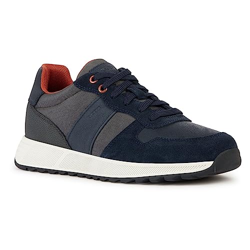 Geox Herren U MOLVENO A Sneaker, Anthracite/Navy, 39 EU von Geox