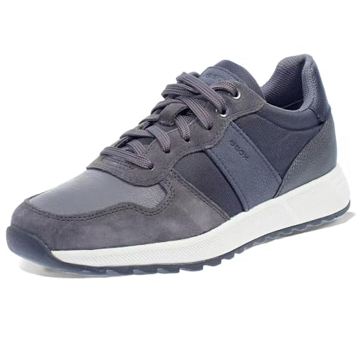 Geox Herren U MOLVENO A Sneaker, Navy/Anthracite, 42 EU von Geox