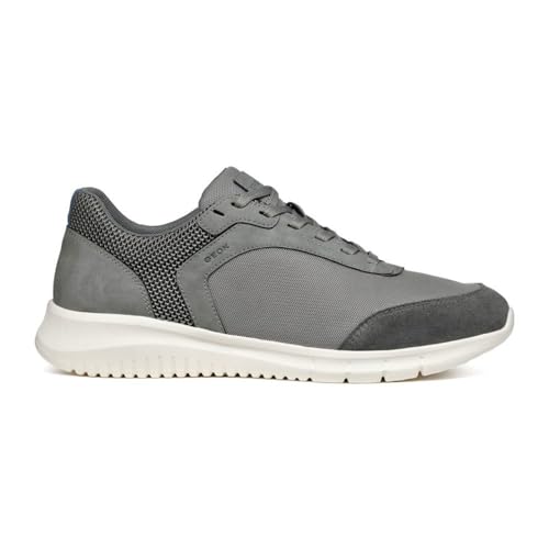 Geox Herren U MONREALE A Sneaker, Grey, 42 EU Geox Herren U MONREALE A Sneaker, Grey, 42 EU von Geox