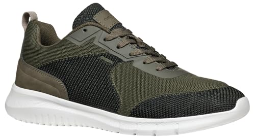 Geox Herren U MONREALE A Sneaker, Military, 42 EU Geox Herren U MONREALE A Sneaker, Military, 42 EU von Geox