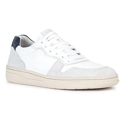 Geox Herren U Magnete C Sneaker, White/Off White, 39 EU von Geox