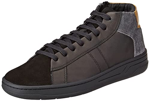 Geox Herren U Magnete H Sneakers, Black Anthracite, 44 EU von Geox