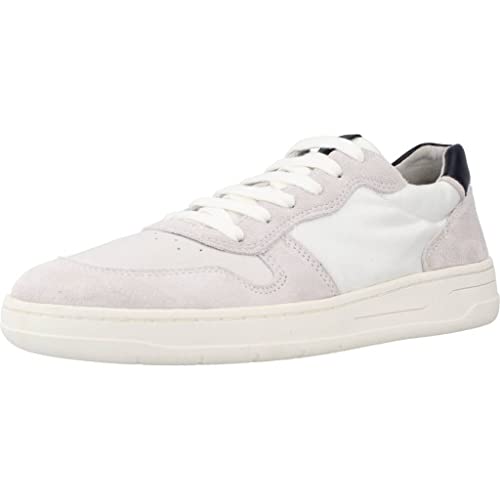 Geox U Magnete Sneaker, Off White/Navy, 39 EU von Geox