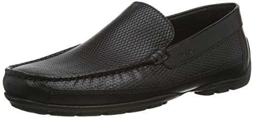 Geox Herren U Moner A Moccasin, Black, 42 EU von Geox