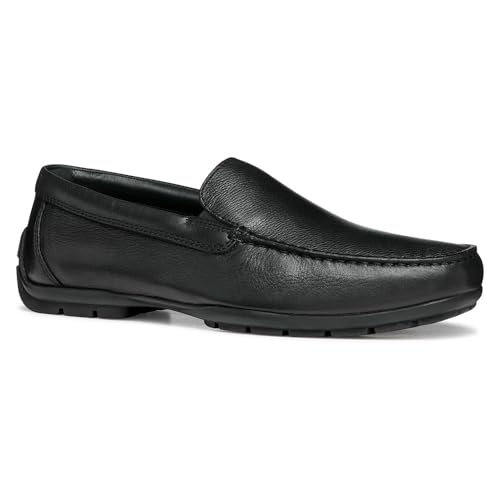 Geox Herren U Moner W 2FIT A Loafer, Black, 42.5 EU von Geox