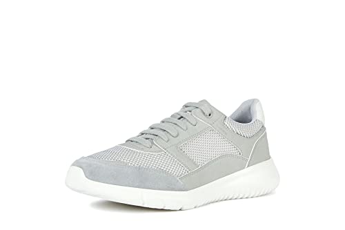 Geox Herren U Monreale Sneaker, Hellgrau, 40 EU von Geox