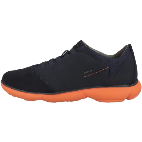 Geox Herren U Nebula B Sneaker, Navy/ORANGE, 42 EU von Geox