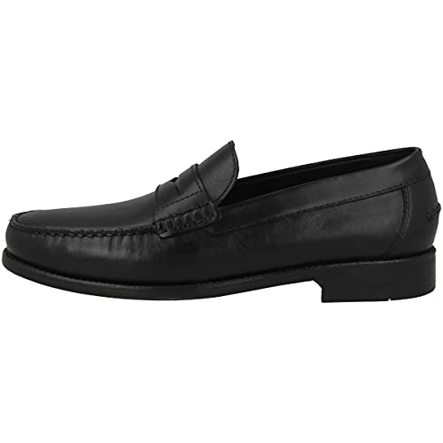Geox Herren U New Damon B Loafer, Schwarz, 42 EU von Geox