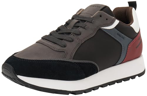 Geox Herren U PARTENIO B Sneaker, DK Coffee/Black, 45 EU Geox Herren U PARTENIO B Sneaker, DK Coffee/Black, 45 EU von Geox