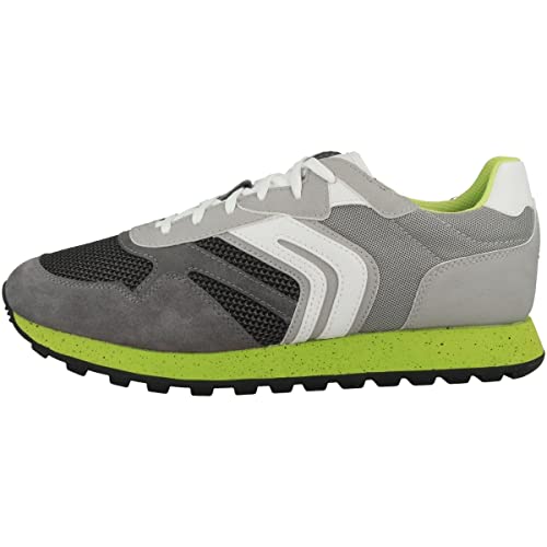 Geox Herren U Ponente A Sneakers,Grey Lime,40 EU von Geox