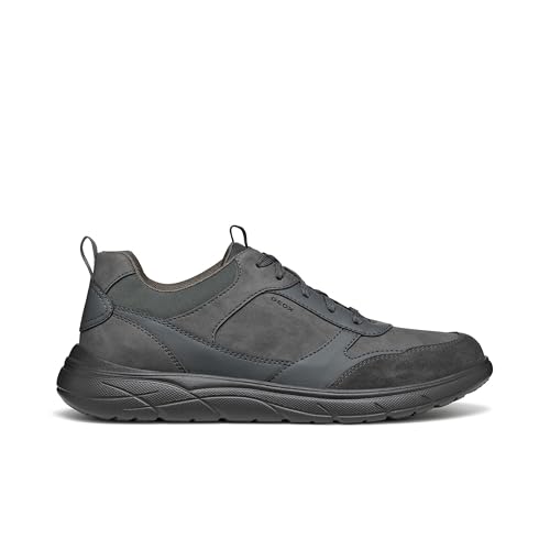 Geox Herren U Portello A Sneaker, Graphite, 41 EU von Geox