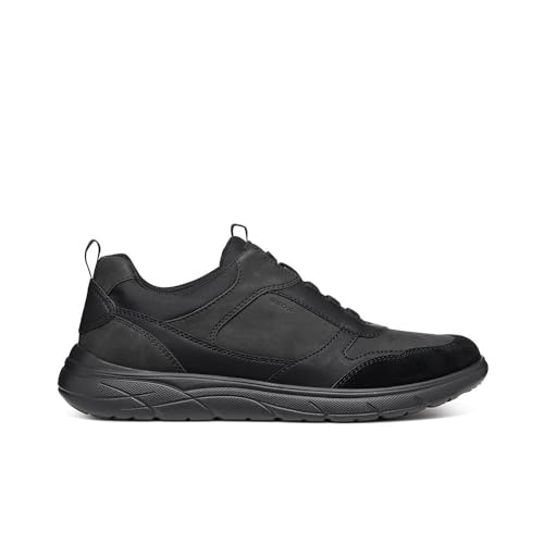 Geox Herren U Portello B Sneaker, Black, 44 EU von Geox