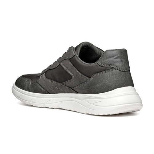 Geox Herren U Portello B Sneaker, Dark Grey, 44 EU von Geox