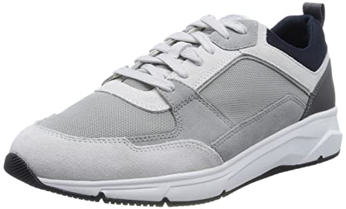 Geox U RADENTE Sneaker, White/LT Grey, 41 EU von Geox