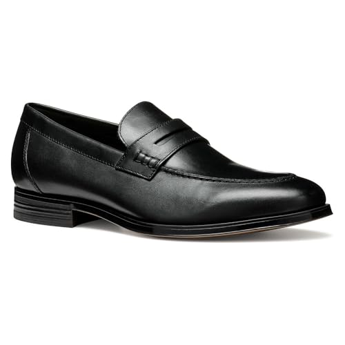 Geox Herren U REZZONICO A Loafer, Black, 42.5 EU Geox Herren U REZZONICO A Loafer, Black, 42.5 EU von Geox