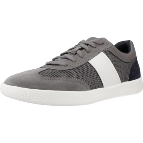 Geox U RIETI Sneaker, Grey/Navy, 39 EU von Geox