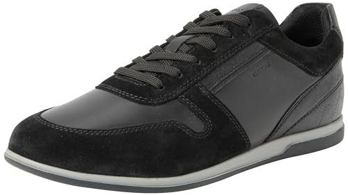 Geox Herren U Renan A Sneaker, Black, 39 EU von Geox