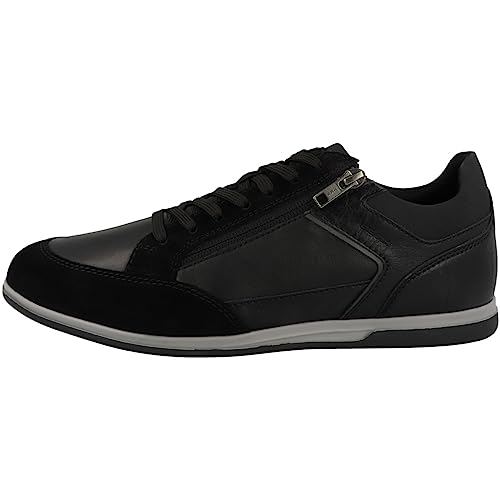 Geox Herren U Renan B Sneaker, Black, 39 EU von Geox