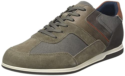 Geox Herren U Renan Niedrige Turnschuhe,Grau Dove Grey 2,39 EU von Geox